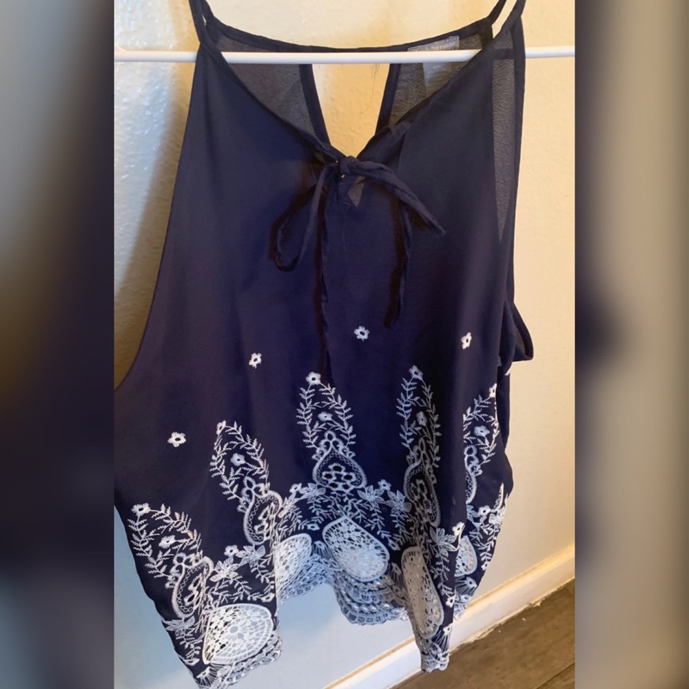 Navy blue blouse